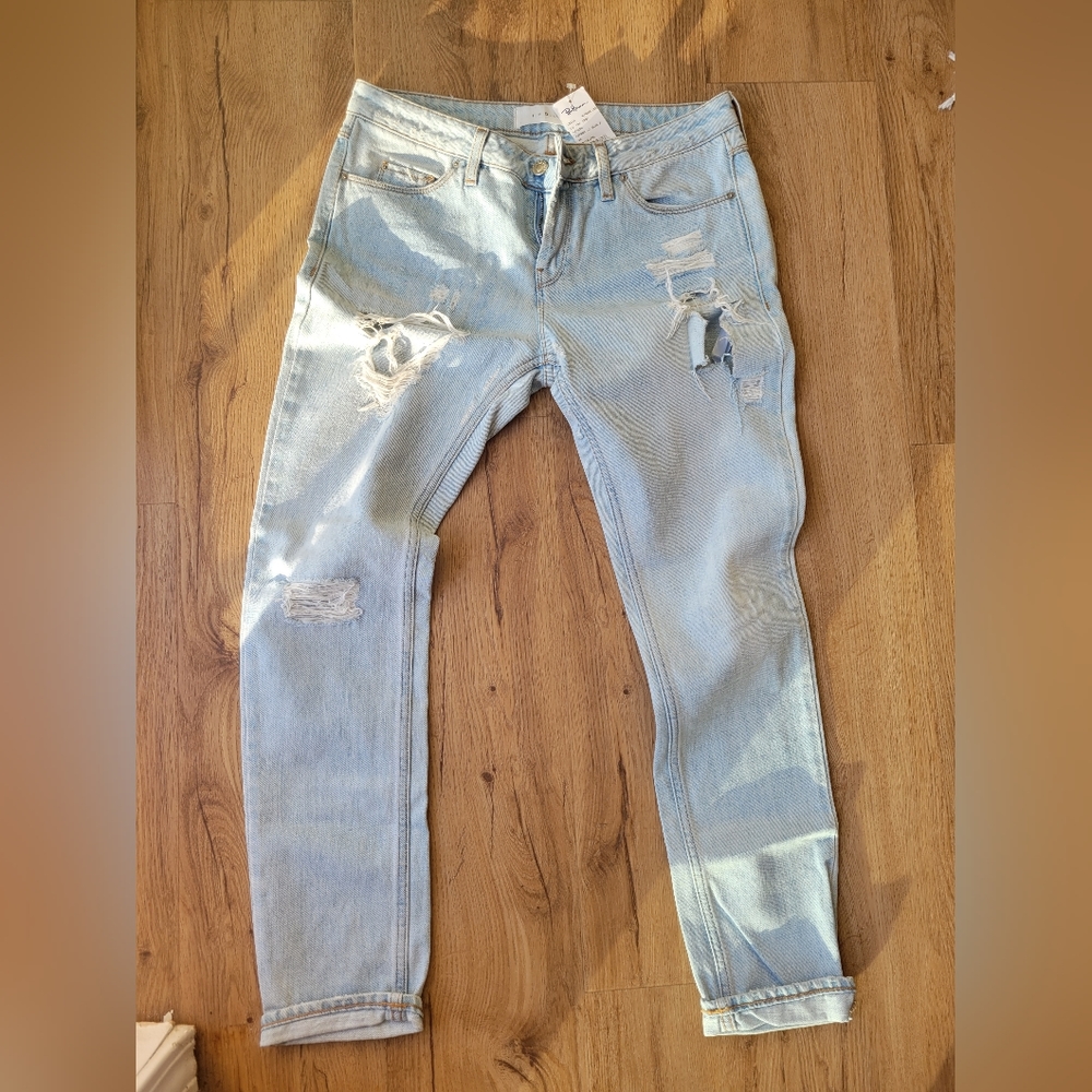 Iro lightwash distressed jeans, sz 28